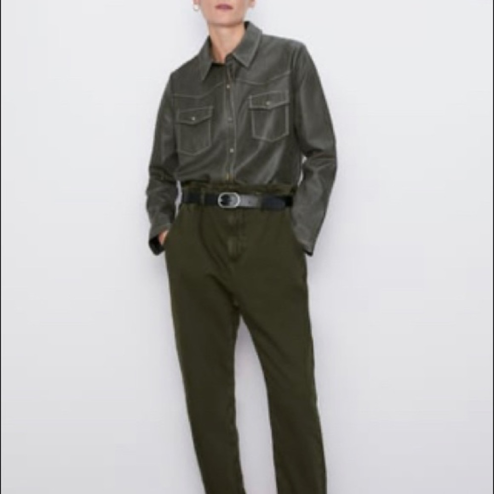 Zara baggy jeans with stretch waist